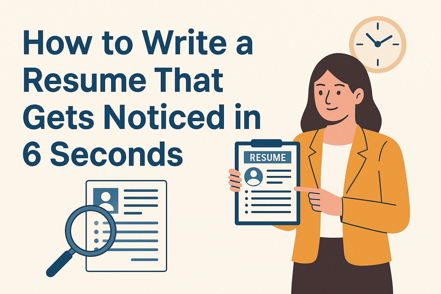 How to Write a Resume That Gets Noticed in 6 Seconds