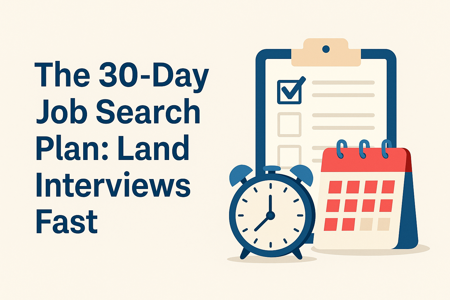 The 30-Day Job Search Plan: Land Interviews Fast